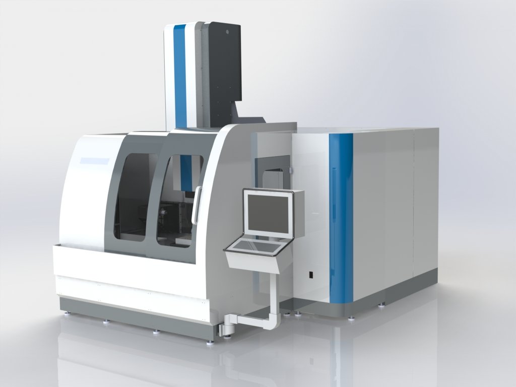 大口径五轴数控气囊式抛光机